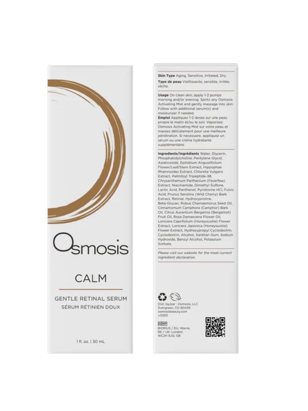 NWT - Osmosis calm gentle retinal serum